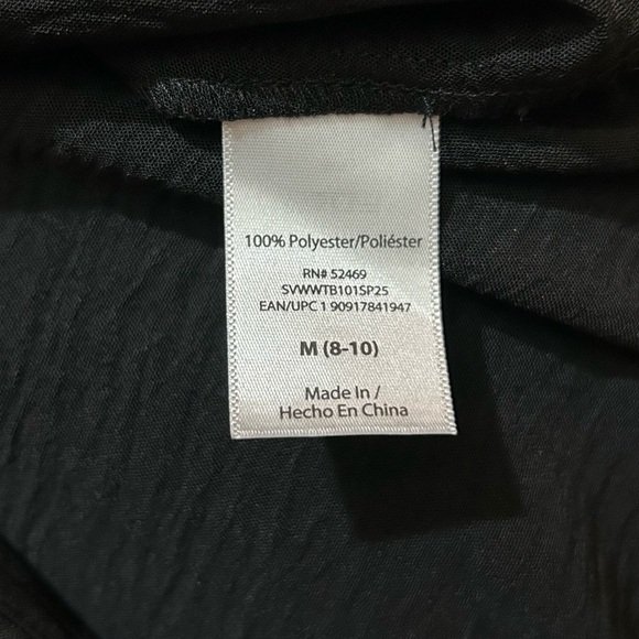 Sofia by Sofia Vergara Black Long Sleeve Notched Collar Blouse - Picture 10 of 10